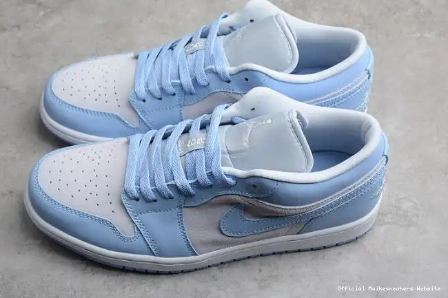 Official Maikesneakers DC0774-050 Jordan University Low 1 (W) Blue 0520